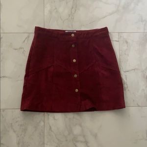 Maroon skirt